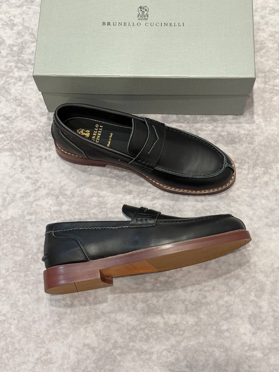 кожаные лоферы brunello cucinelli,лоферы мужские,,мужские кожаные лоферы,кожаные лоферы