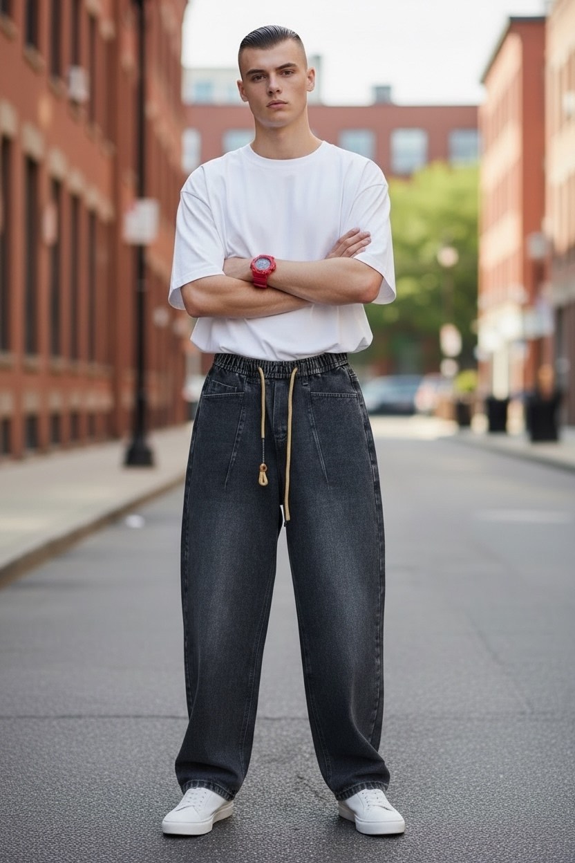 мужские джинсы,повседневные брюки,одежда в стиле,широкие джинсы,мужская мода