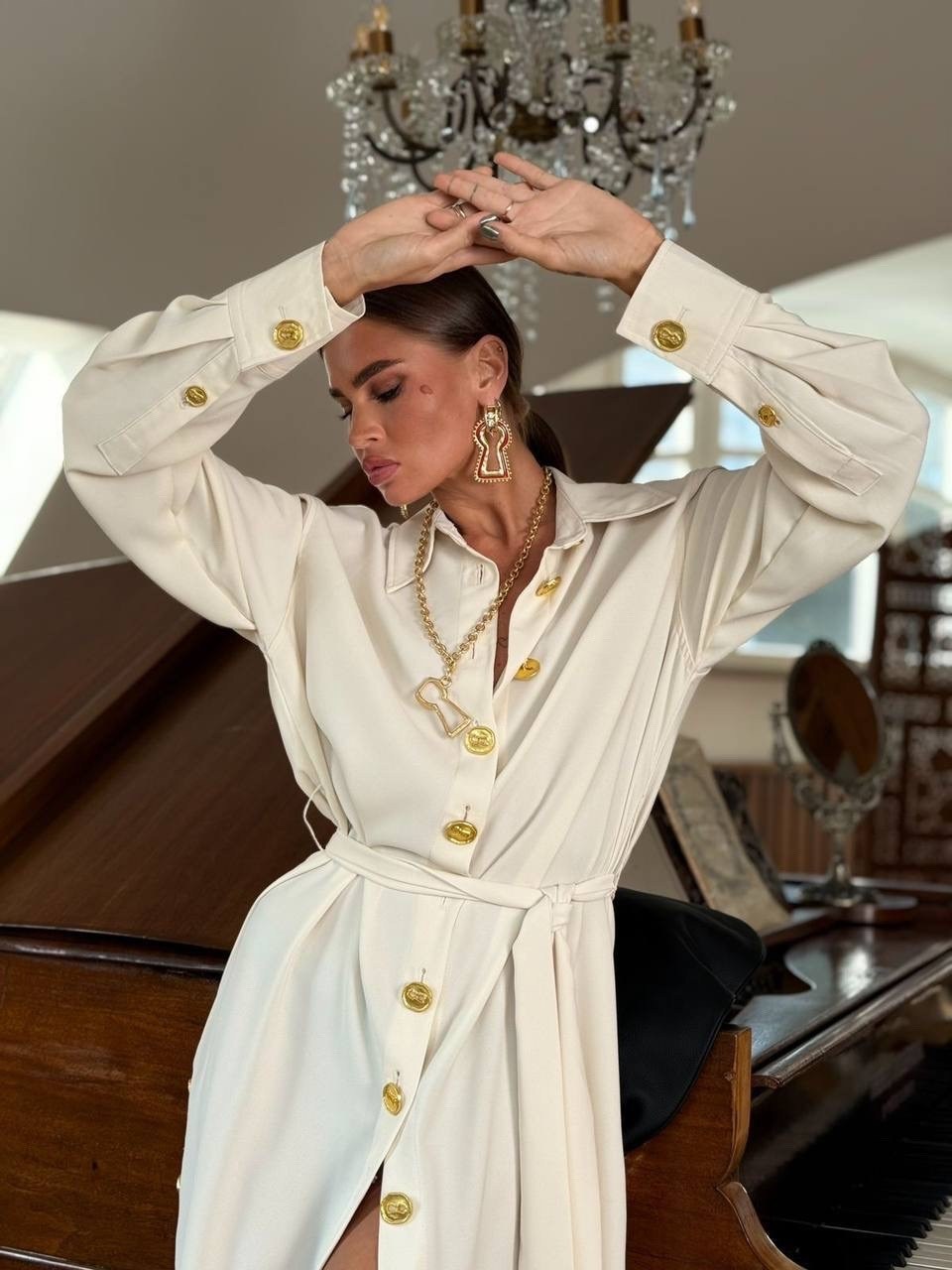 платье на пуговицах,женская платье,женской одежды,стильные образы