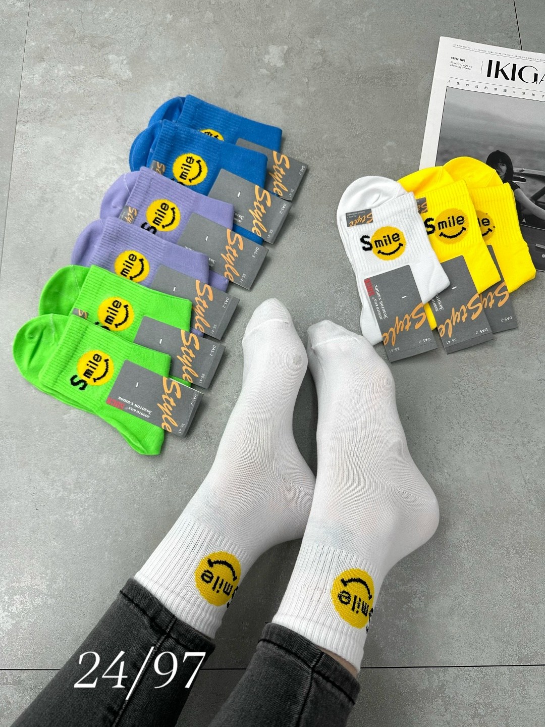 женские носки,носки,носочки со смайликами,модные носки,носки хлопковые