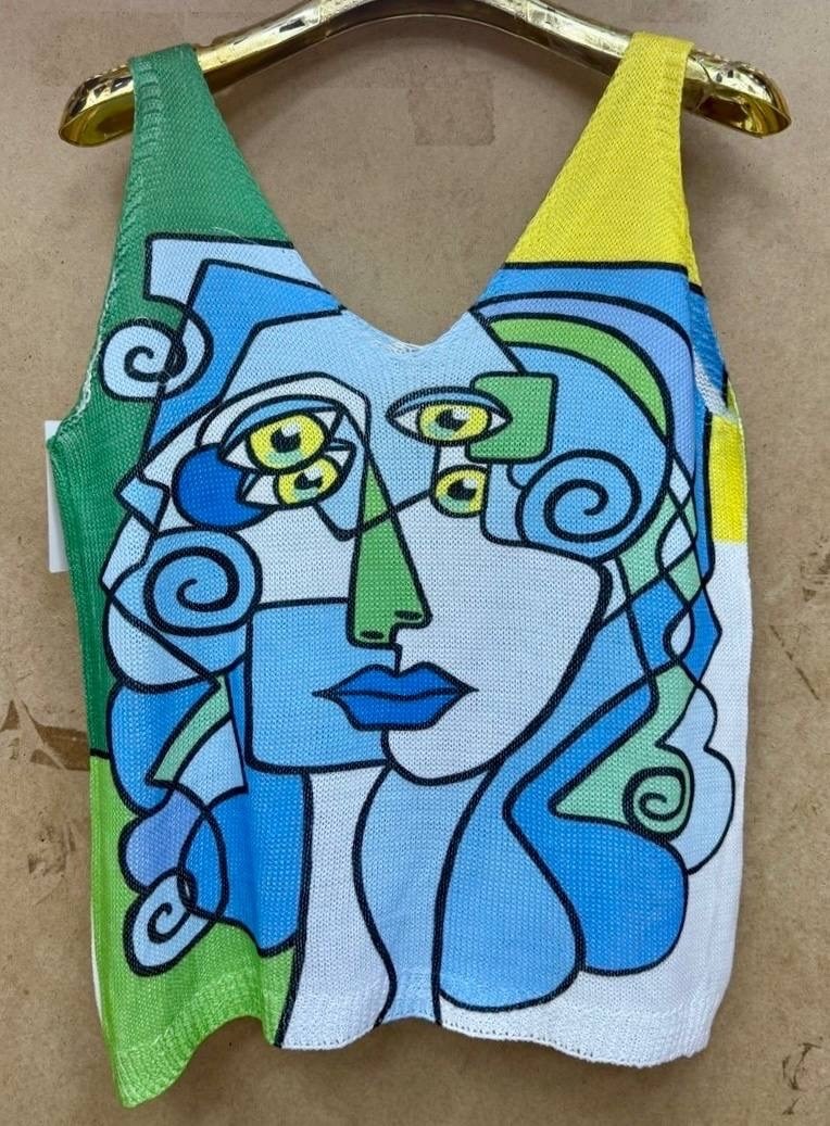 летняя мода,майка с принтом,женская майка,одежда с принт