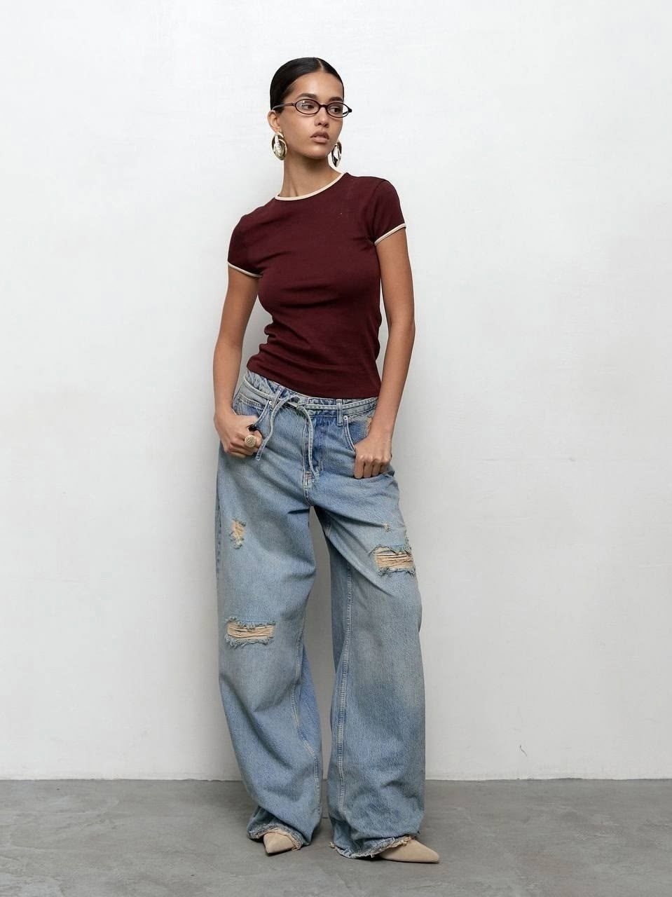 футболка женская,бордовый,укороченная футболка,базовая футболка,футболка