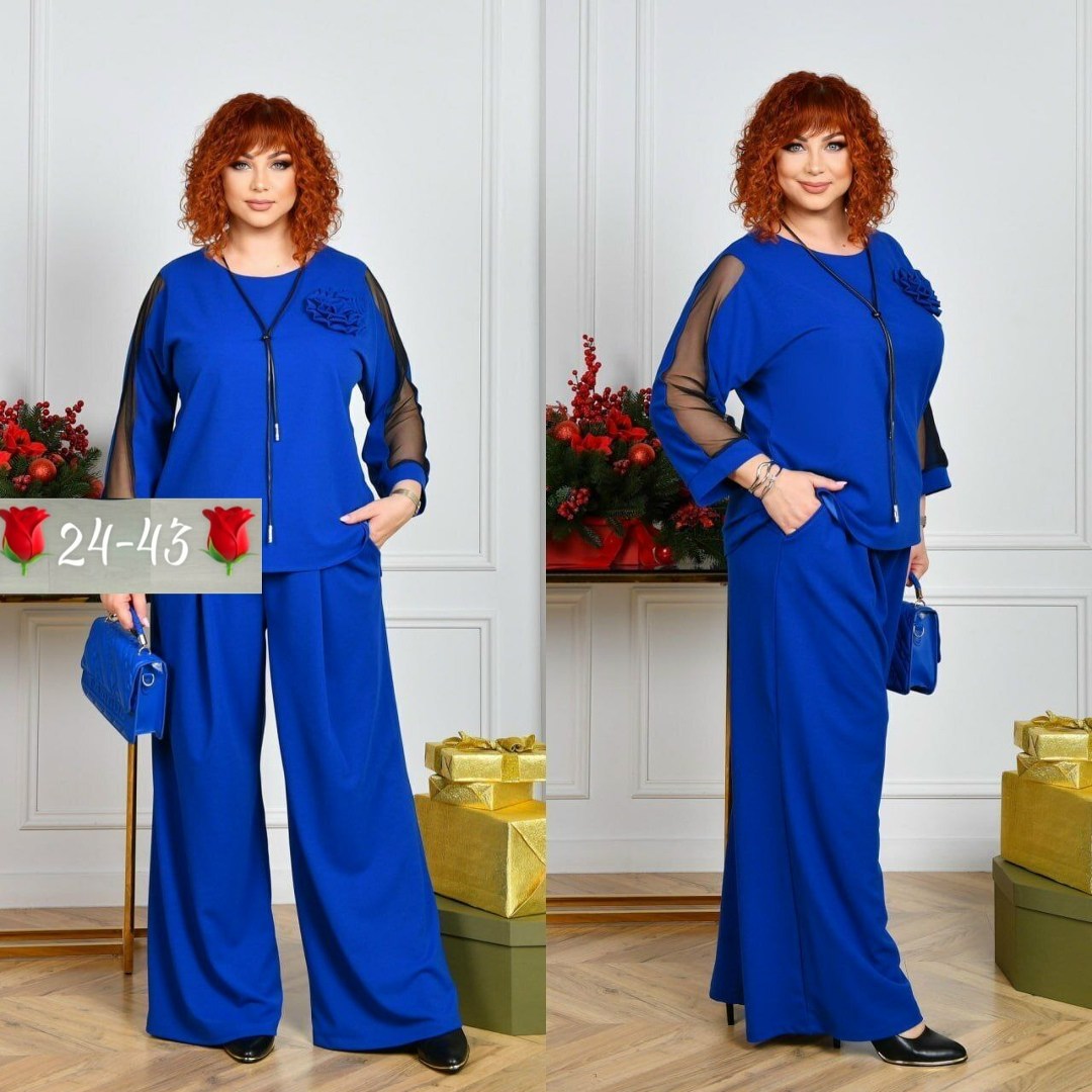 брючный костюм вечерний большого размера для полных женщин,брючный костюм,костюм брючный праздничный,женский вечерний костюм с брюками больших размеров,брючный костюм-двойка