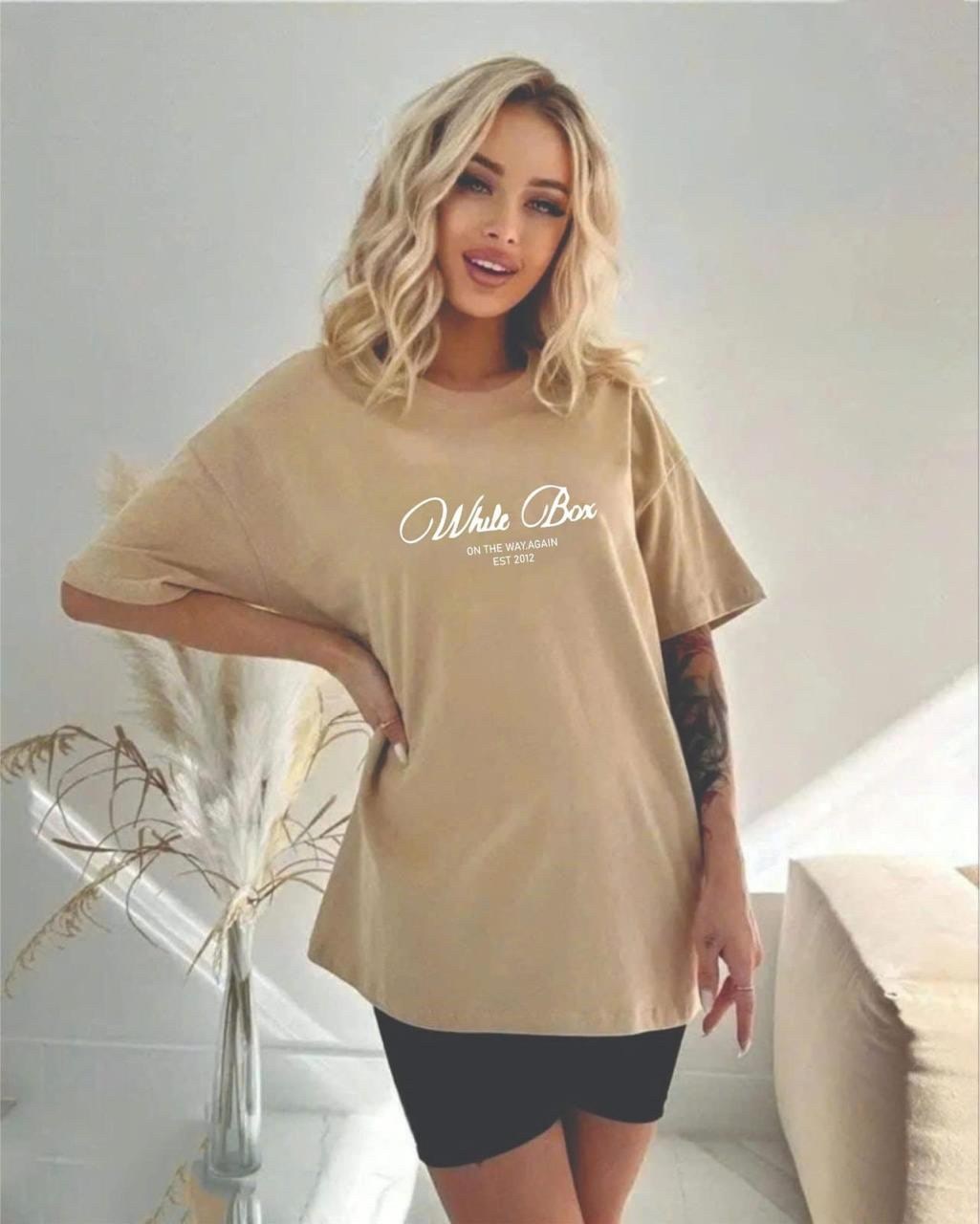 футболка y2k оверсайз zi-bella цвет шоколадный,футболка женская оверсайз с принтом,женская футболка оверсайз,футболки женская,коричневая футболка женская