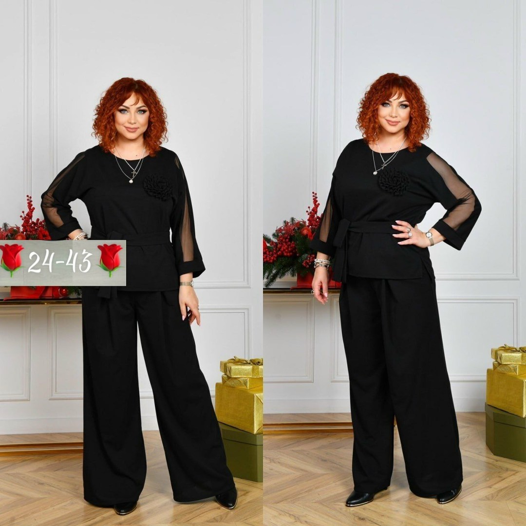 брючный костюм вечерний большого размера для полных женщин,брючный костюм,костюм брючный праздничный,женский вечерний костюм с брюками больших размеров,брючный костюм-двойка