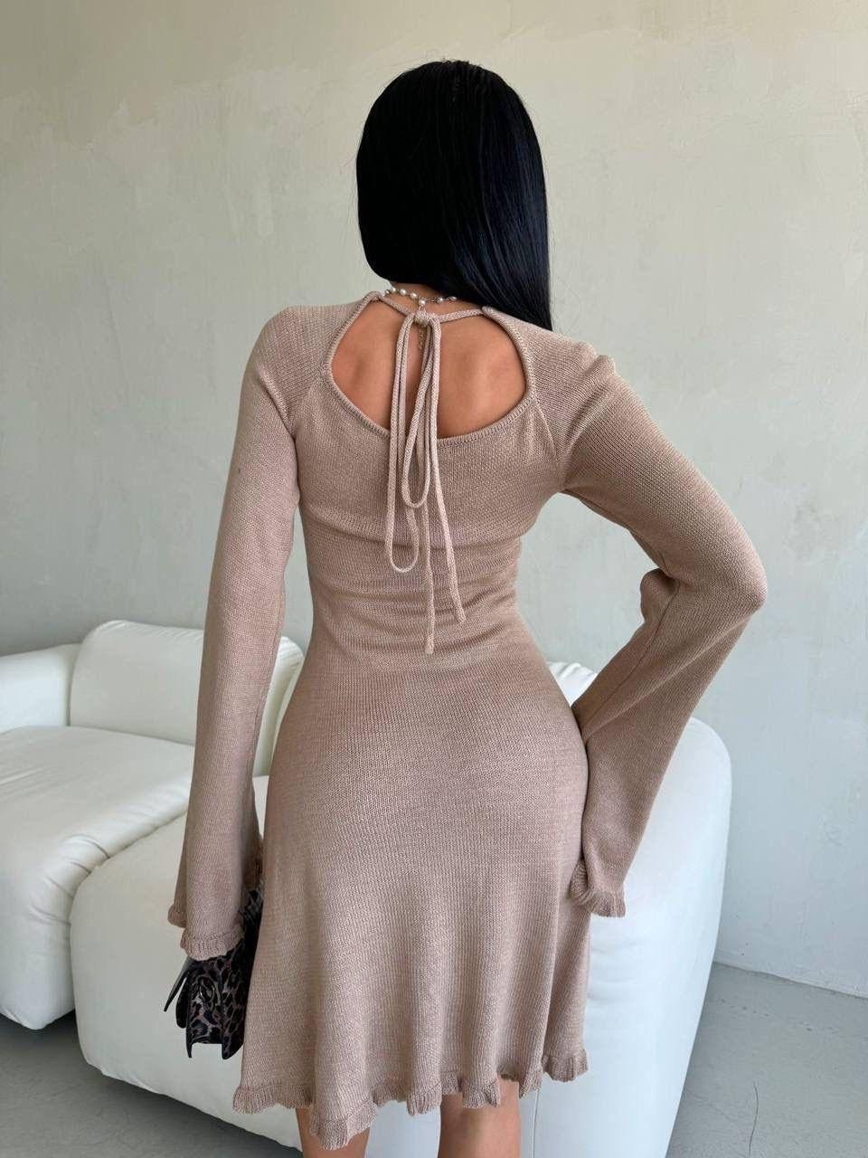 платье трикотажное,стильное платье,женское платье,вязаное платье,платье лапша
