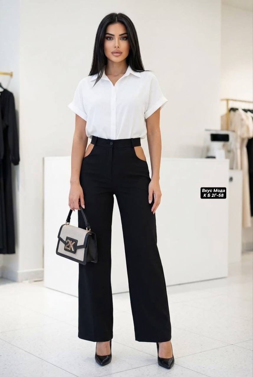 брюки палаццо,брюки с разрезом спереди,брюки женские,брюки палаццо женские,модные женские брюки палаццо больших размеров