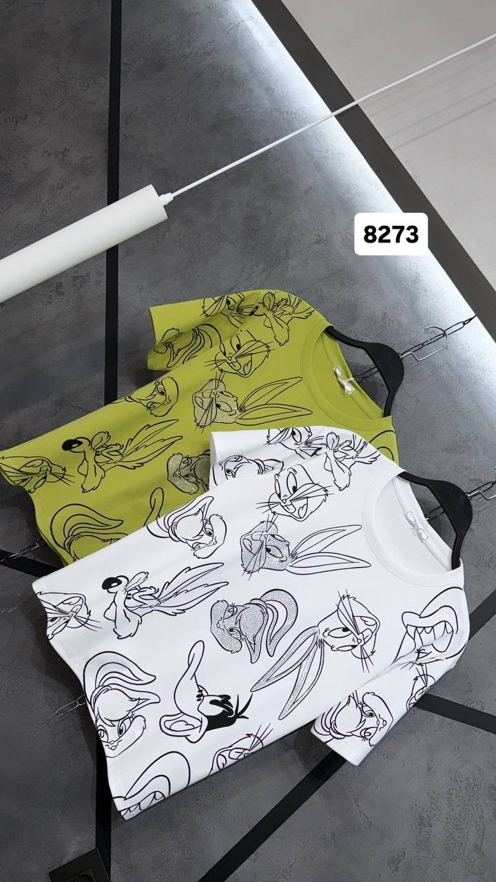 футболки для девочек,женская футболка,футболки женская оверсайз,футболка оверсайз с багз банни,футболка