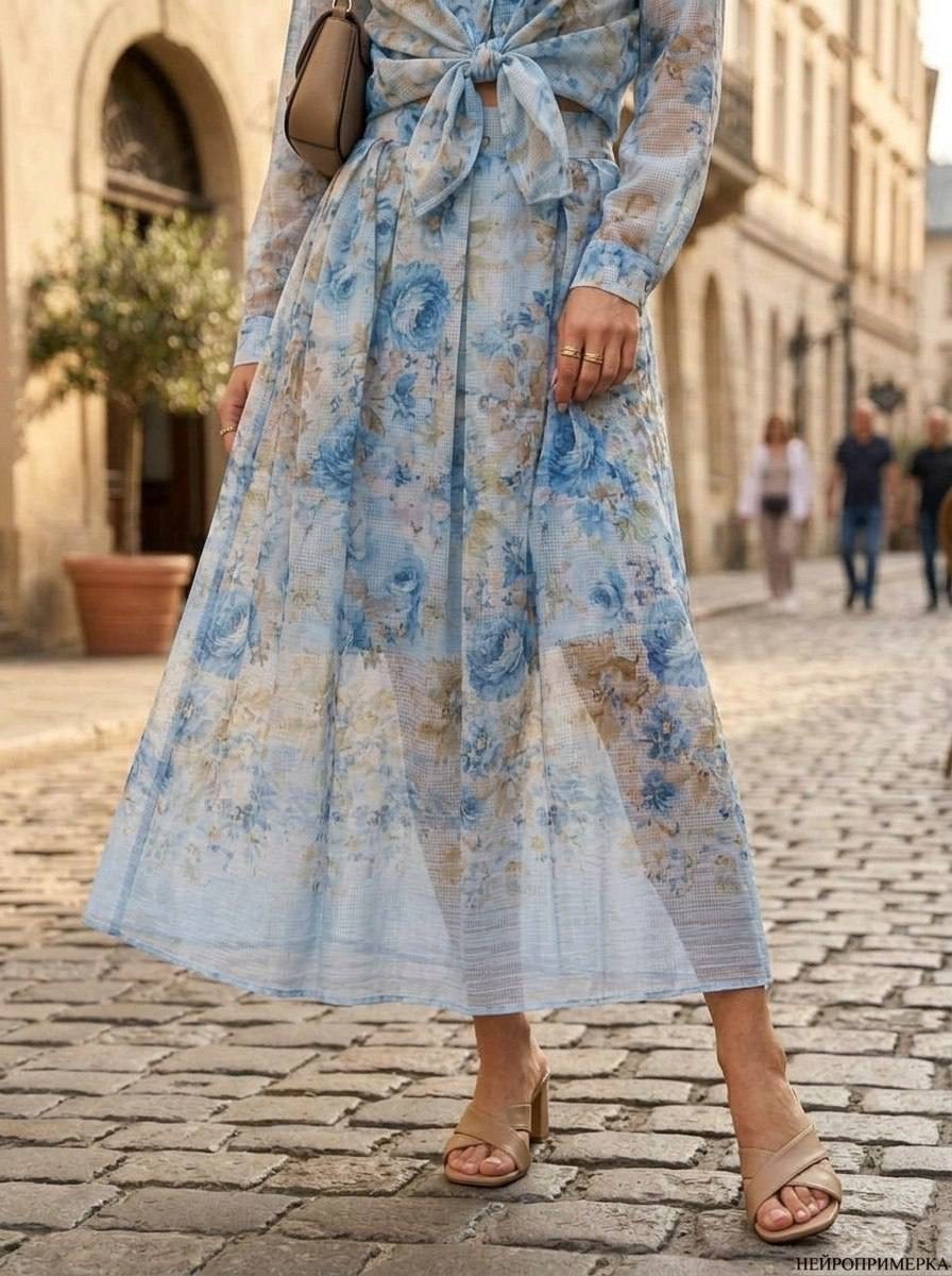 голубое платье из шифона,голубое платье,платье фасон,платье,платье миди