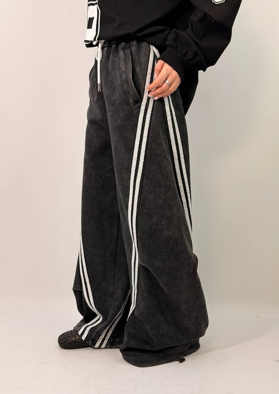 спортивные брюки унисекс off street k2472 серые m,унисекс черные полосатые широкие спортивные брюки в стиле ретро,брюки широкие,спортивные брюки унисекс off street k2473 черные l,спортивные брюки