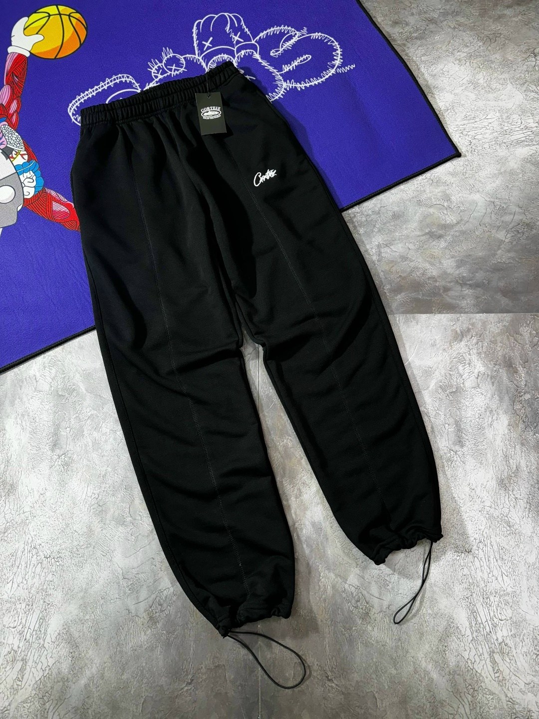 брюки спортивные,мужские трикотажные спортивные штаны stussy цвет black,спортивные штаны,штаны stussy,спортивные штаны stussy