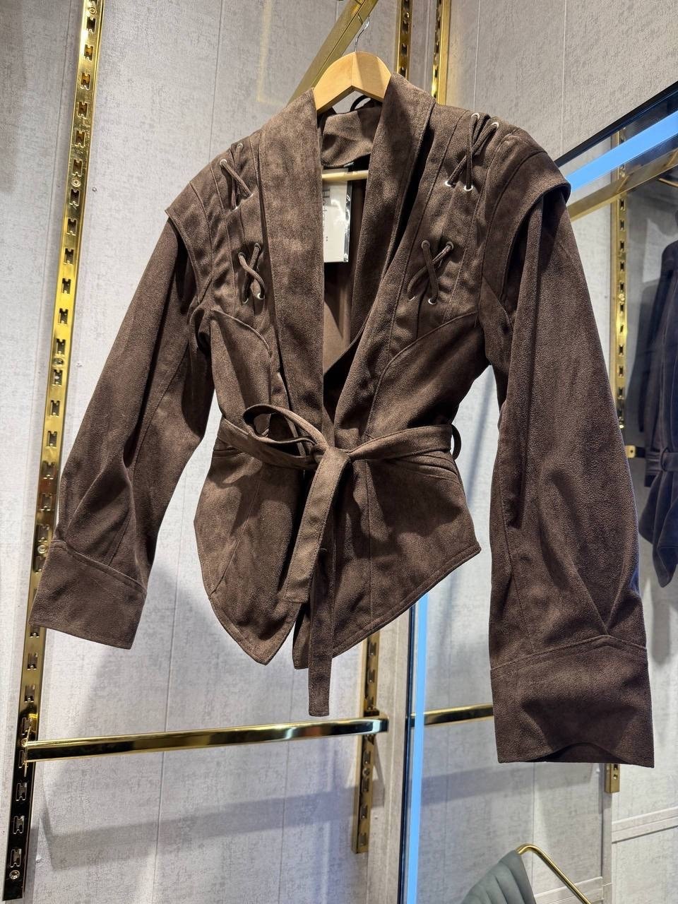 замшевая куртка,куртка замшевая жакет премиум x'zotic,куртка замшевая женская,замшевая куртка с поясом,куртка из замши