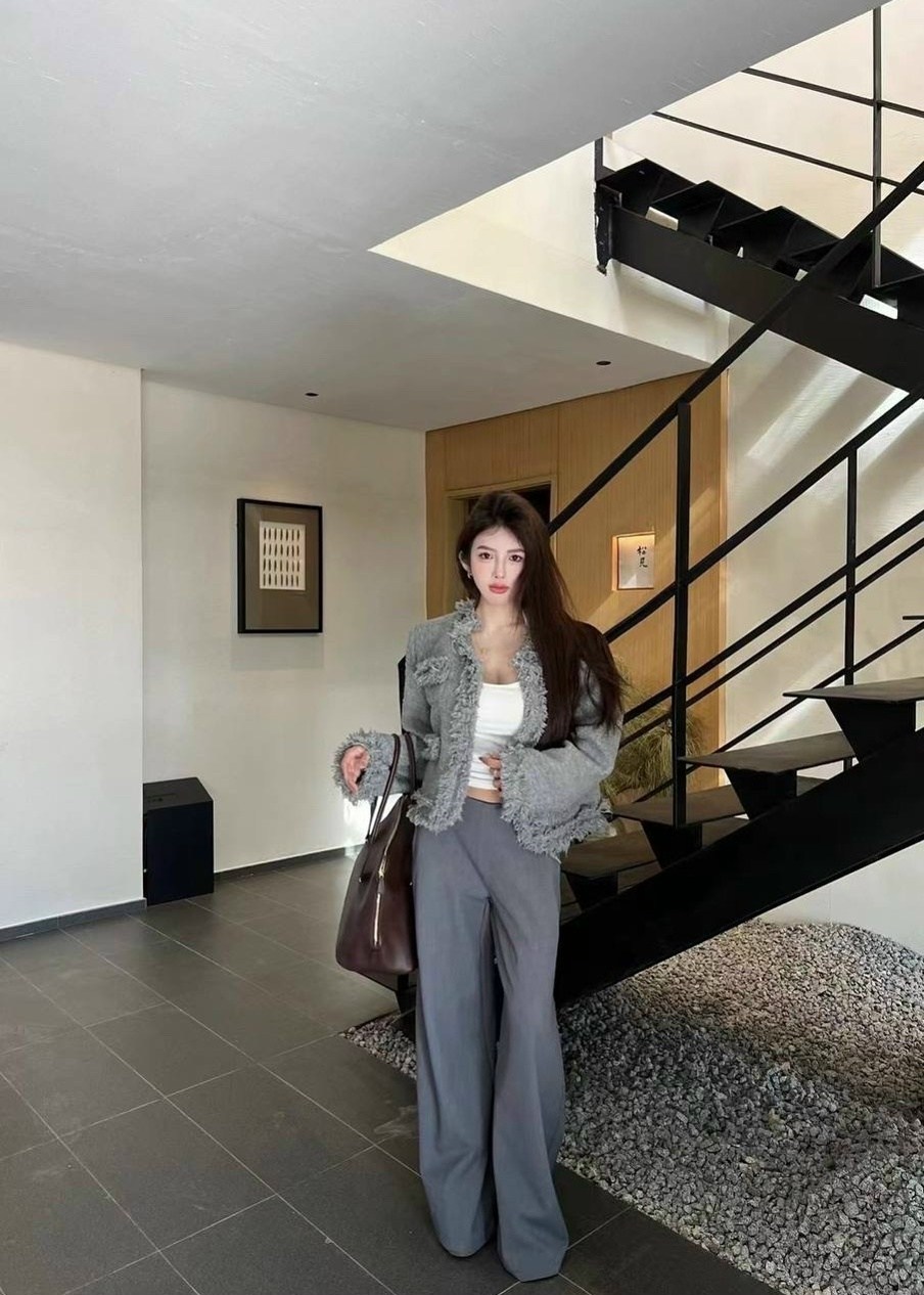 женская твидовая куртка,женская твидовая куртка с длинным рукавом,твидовый жакет,модное пальто,кардиган стильный