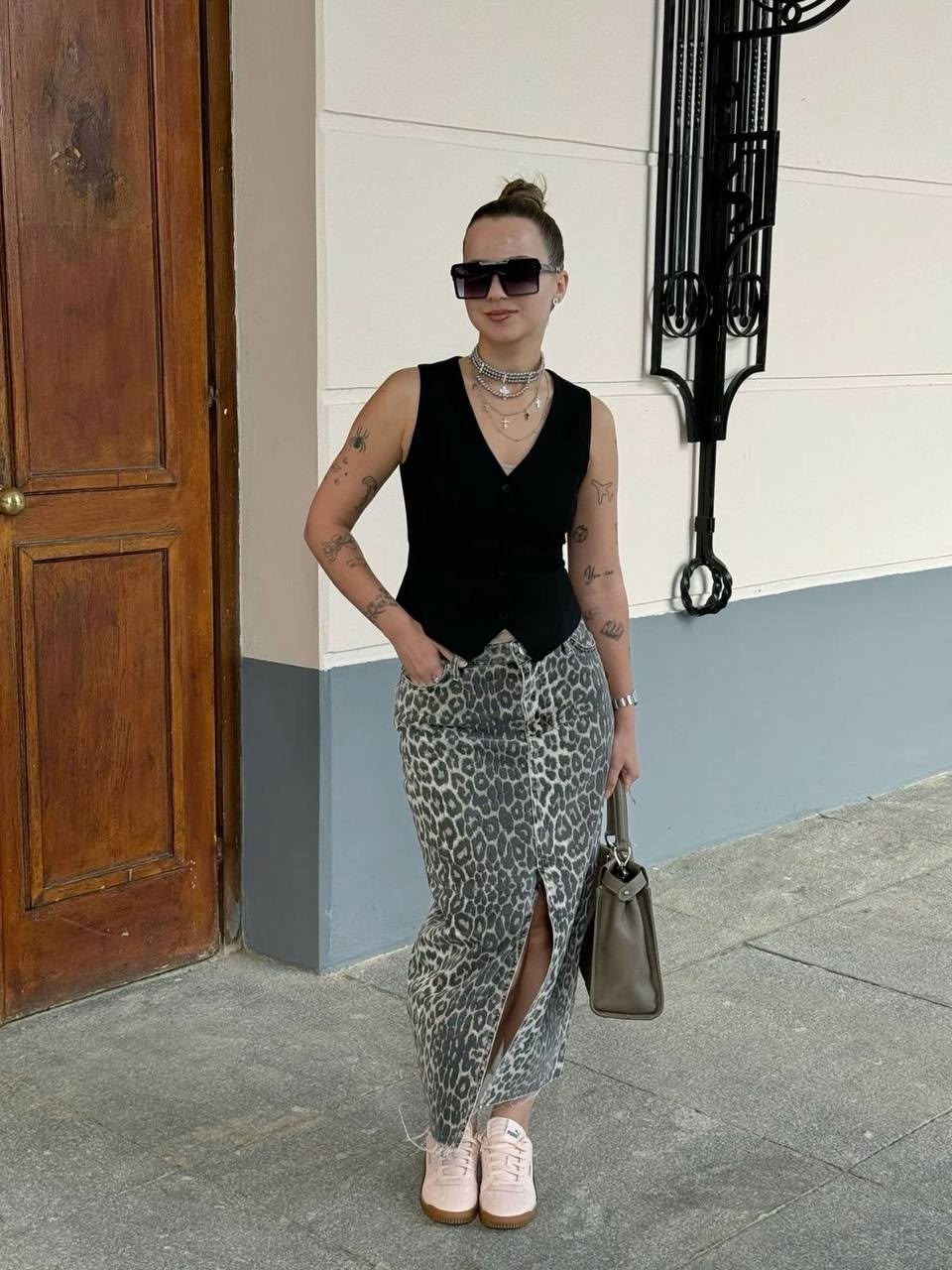 юбка с леопардовым принтом,длинная юбка с разрезом,юбка леопард,длинная юбка,юбка макси леопардовая