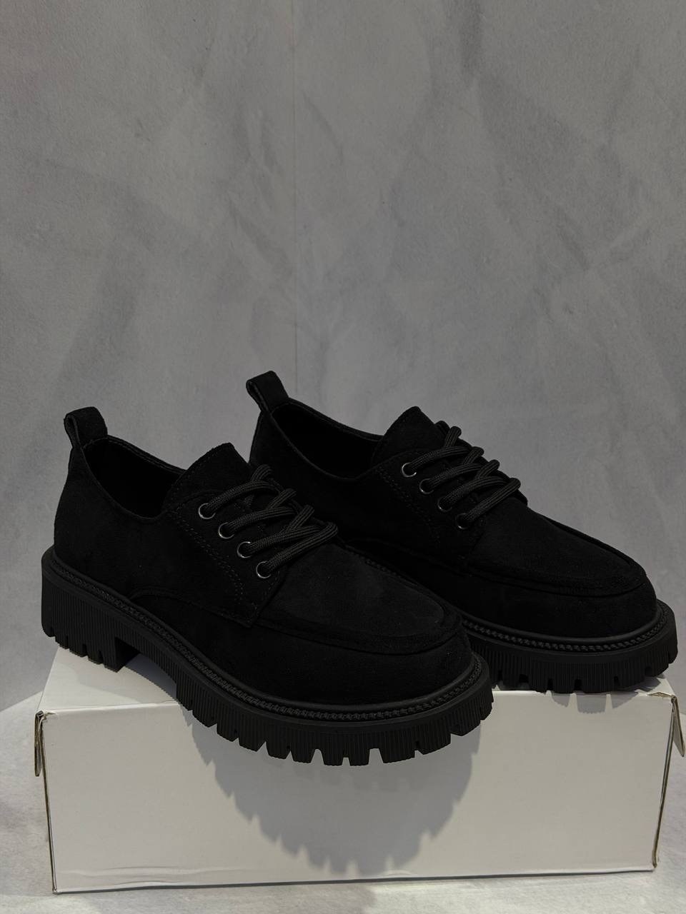 ,женские полуботинки, женская,ботинки женские чер иск велюр,повседневные туфли