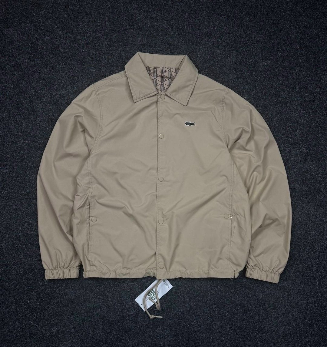 мужская непромокаемая куртка харрингтон lacoste 2342575 бежевый,харрингтон lacoste,мужская непромокаемая куртка харрингтон lacoste bh7186 бежевая,beige lacoste jacket,бомбер лакост