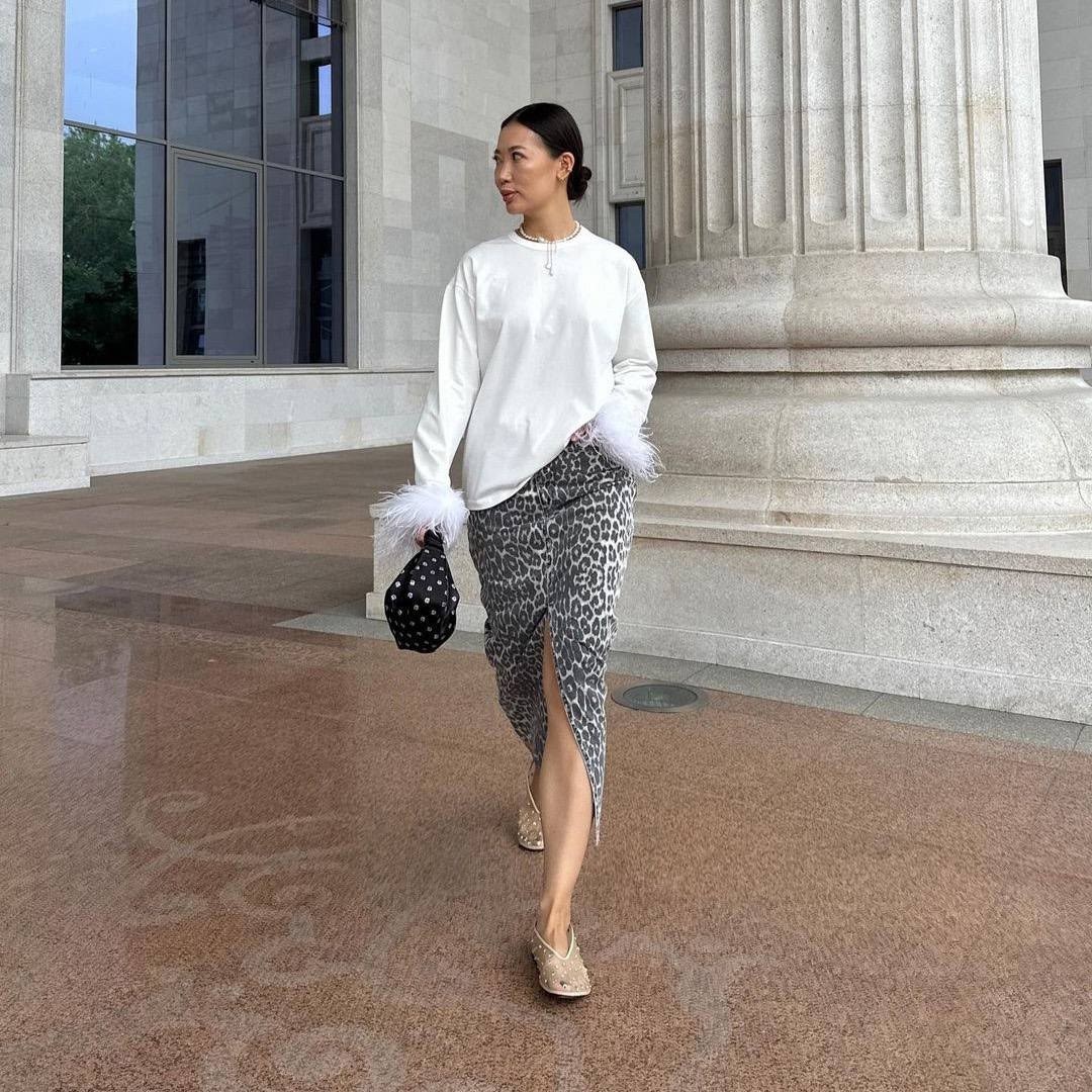 юбка с леопардовым принтом,длинная юбка с разрезом,юбка леопард,длинная юбка,юбка макси леопардовая