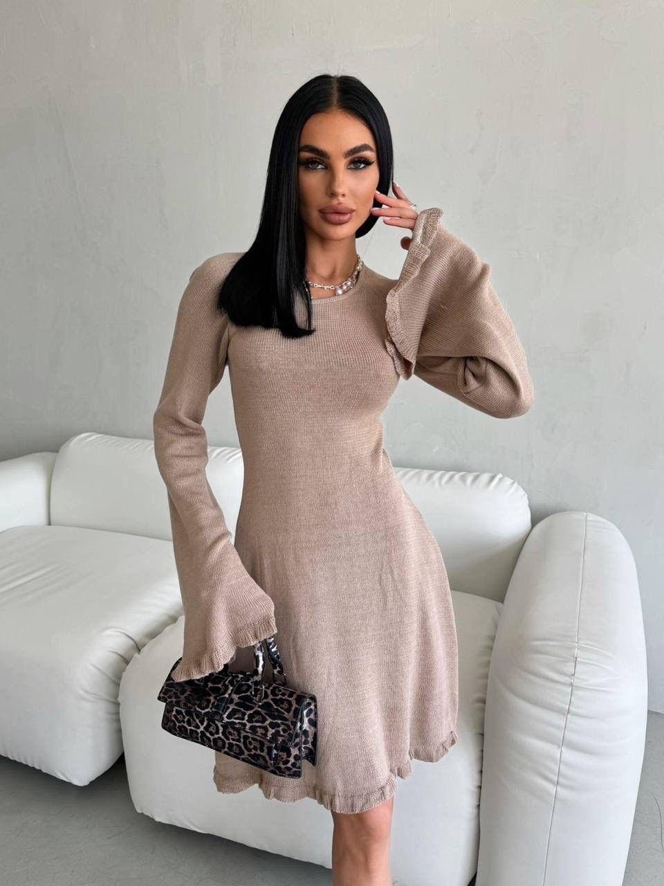 платье трикотажное,стильное платье,женское платье,вязаное платье,платье лапша