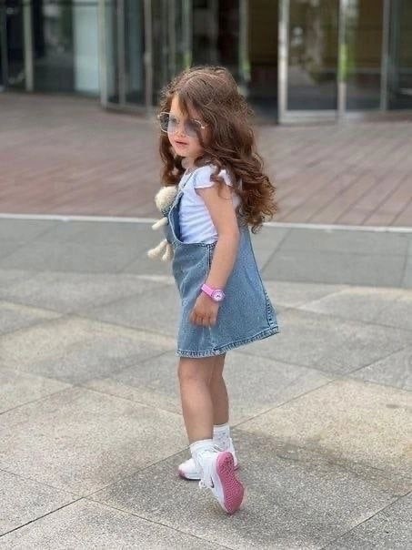 джинсовый сарафан для девочек,ребенок,стильные дети,одежда для маленьких девочек,платья для маленьких девочек