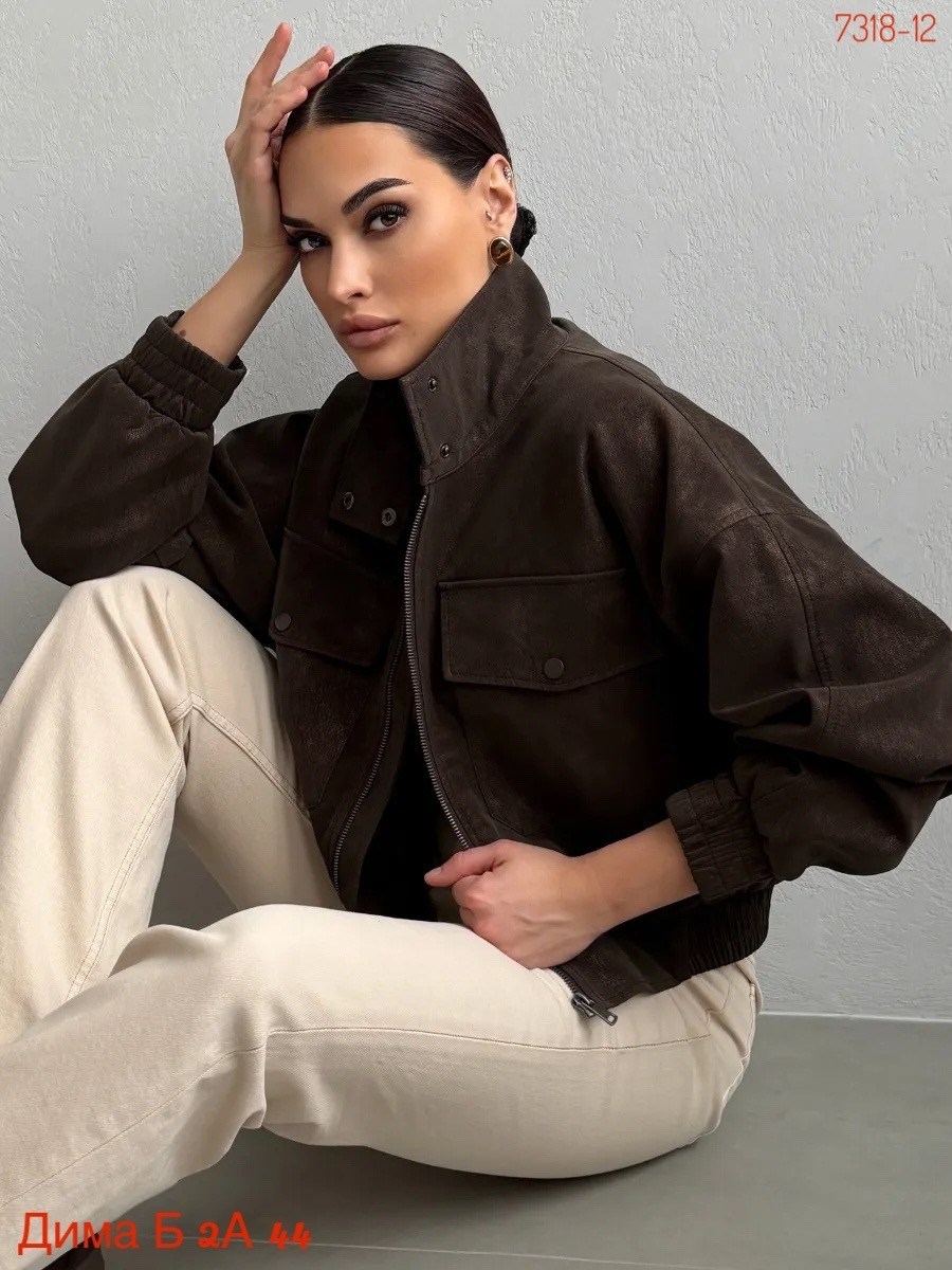 бомбер укороченный оверсайз замшевый куртка рабочего тренд saint shine,куртка замшевая,укороченная куртка,бомбер женская куртка,куртка замш