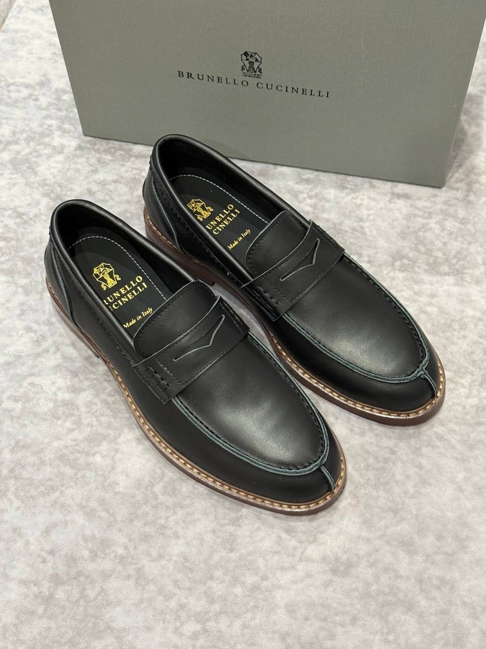 кожаные лоферы brunello cucinelli,лоферы мужские,,мужские кожаные лоферы,кожаные лоферы