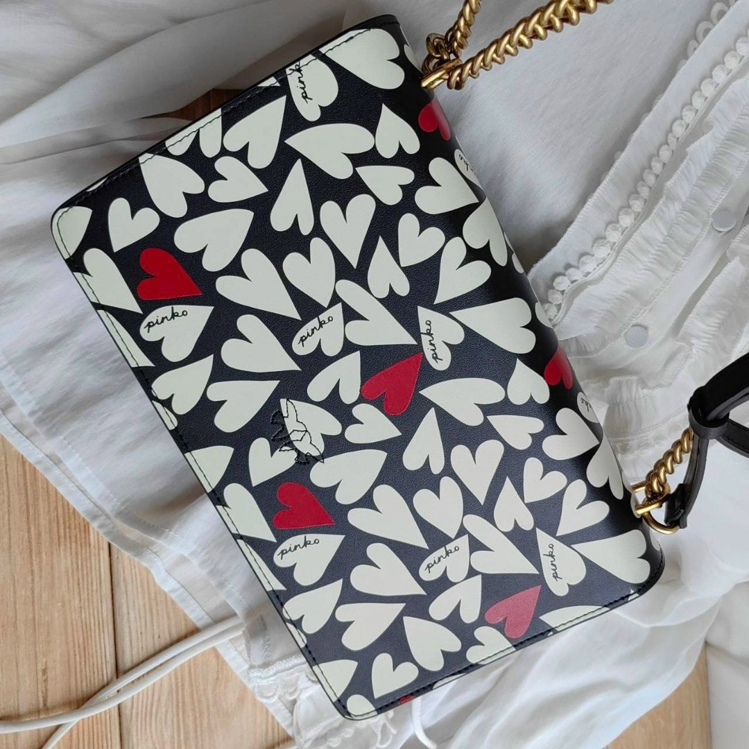 сумка женская pinko,сумка pinko оригинал,сумки pinko,pinko сумка на плечо,pinko мини-сумка love one с монограммой черный