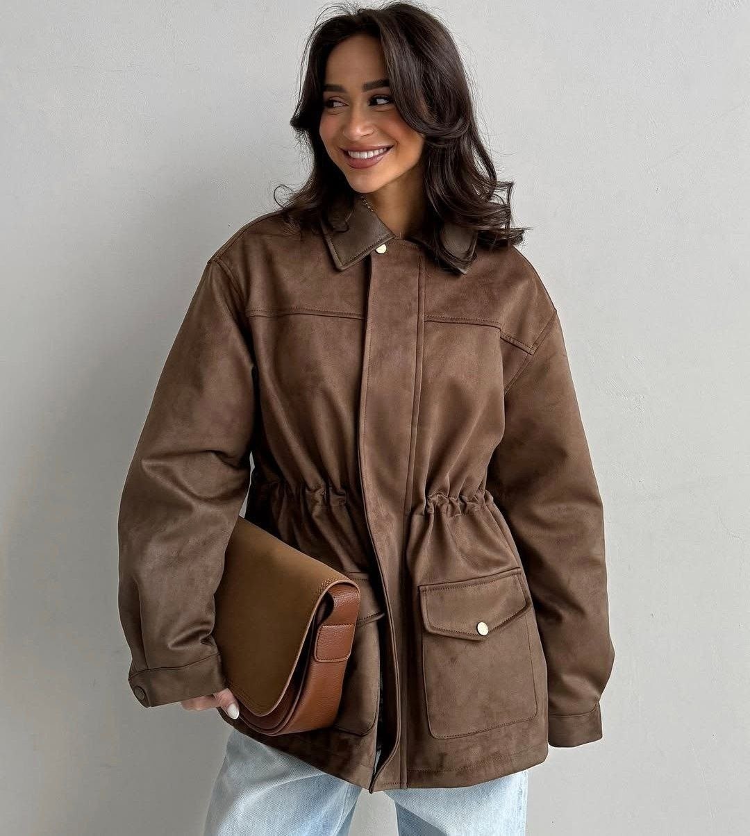 куртка женская из искусственной кожи,кожаная куртка,куртка оверсайз,куртка коричневая,коричневая кожаная куртка