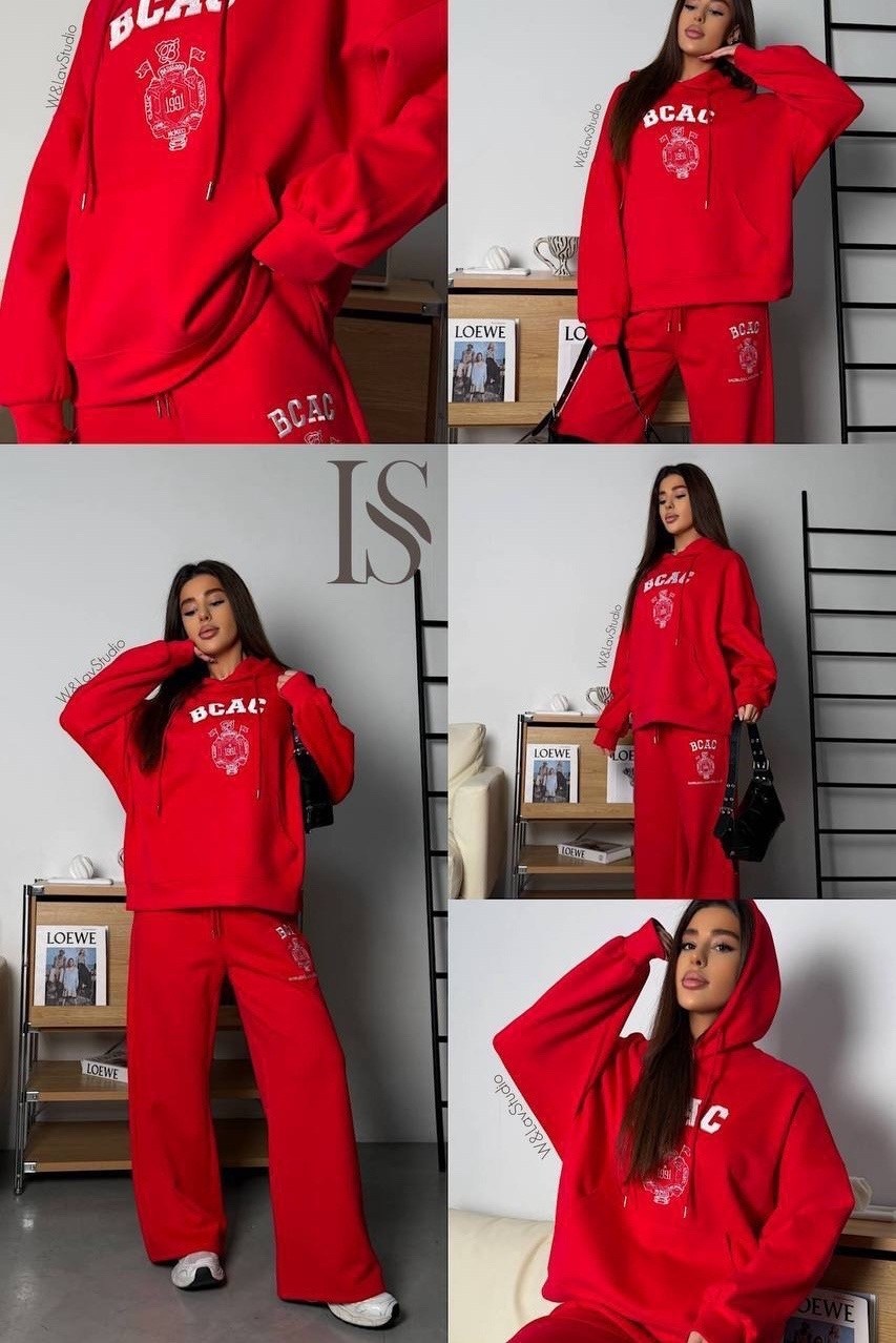 стильные костюмы,спортивный костюм,спортивный костюм женский,костюм женский,вязаный костюм свитшот и брюки trend.collection