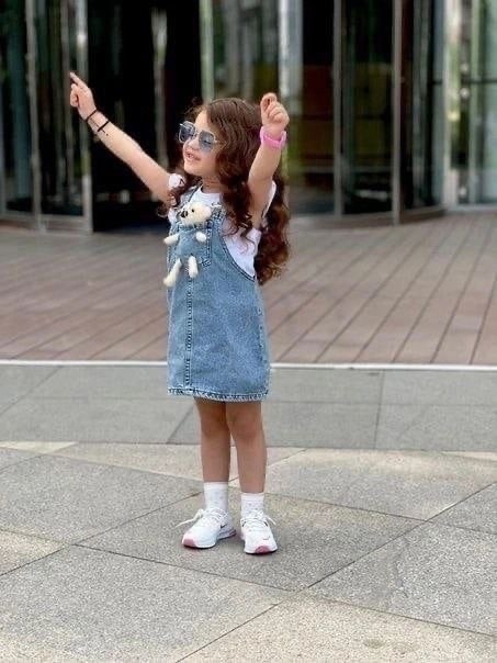 джинсовый сарафан для девочек,ребенок,стильные дети,одежда для маленьких девочек,платья для маленьких девочек