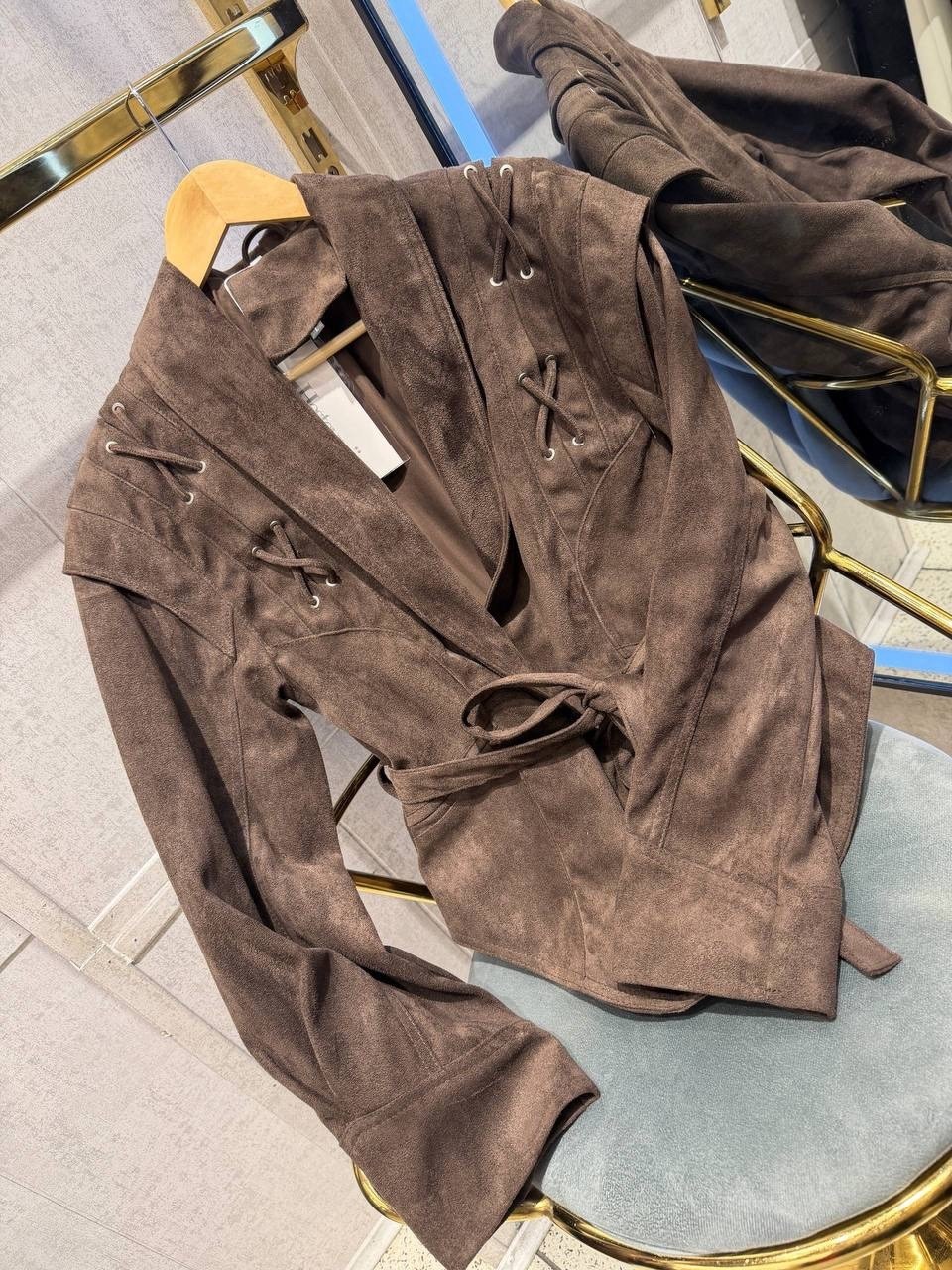 замшевая куртка,куртка замшевая жакет премиум x'zotic,куртка замшевая женская,замшевая куртка с поясом,куртка из замши