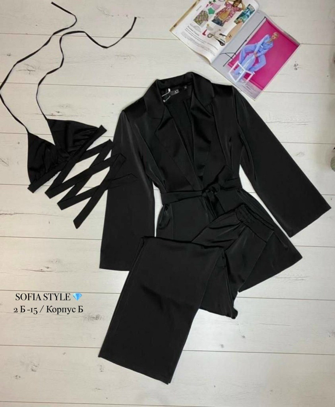 брюки широкие атласные trendyol с деталью, бежевый,брюки модные,широкие брюки,атласный костюм,брюки палаццо