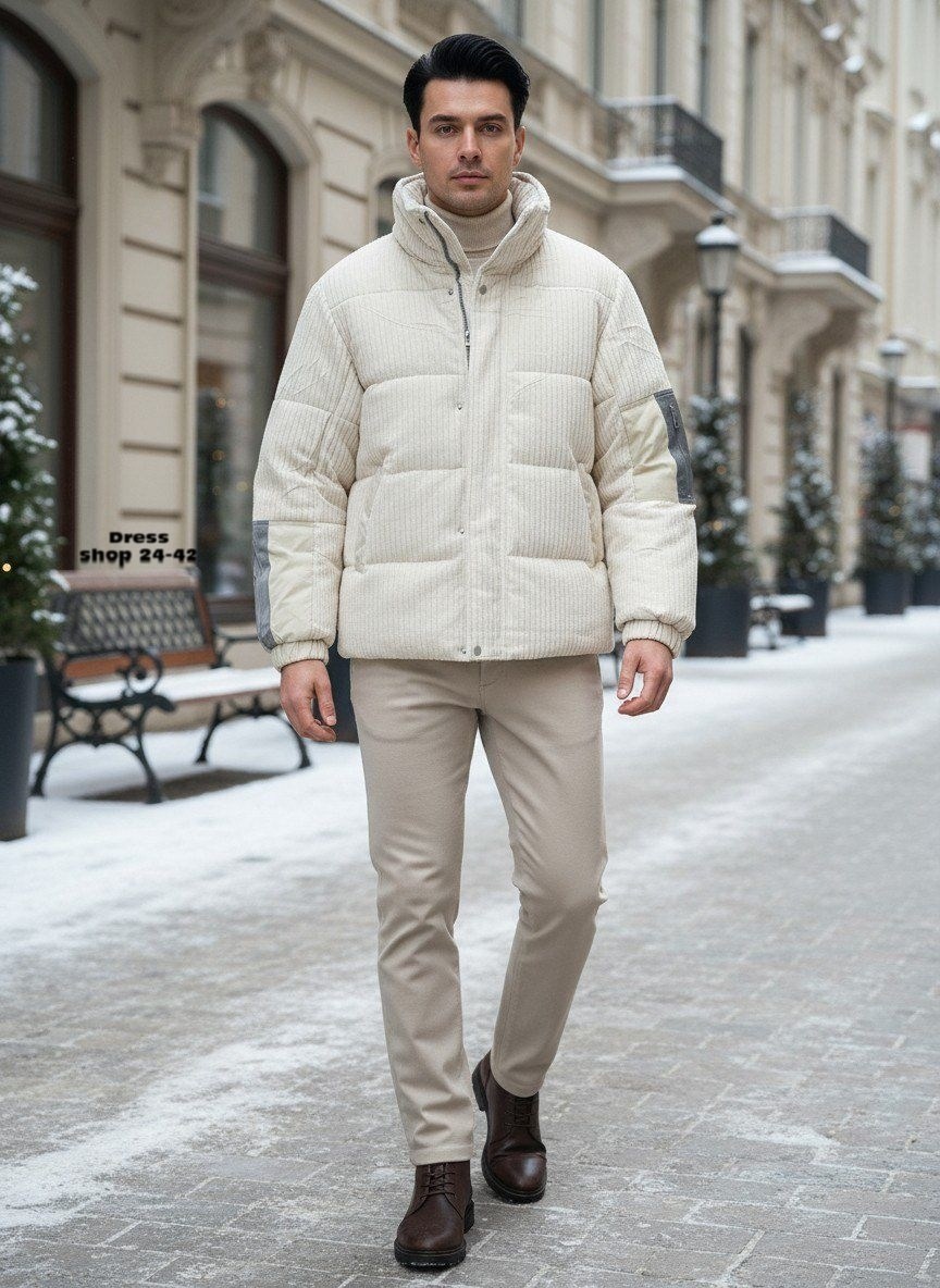 стильные пуховики,мужская зимняя куртка,бежевый пуховик,мужская мода,куртка мужскaя демисезонная