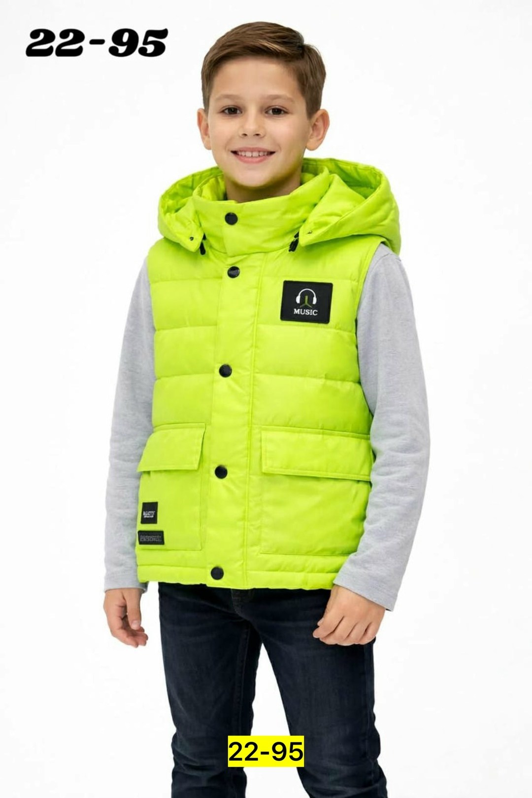 жилет детский,жилет утепленный салатовый gulliver,жилет зеленый,жилет гулливер 12303gmc4701,жилет гулливер для мальчика утепленный