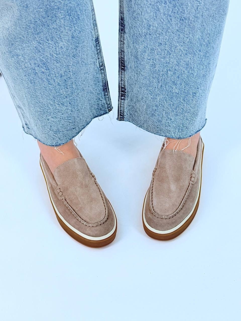 женские лоферы из натуральной замши,,лоферы женские замшевые,лоферы женские loro piana,лоферы из натуральной замши