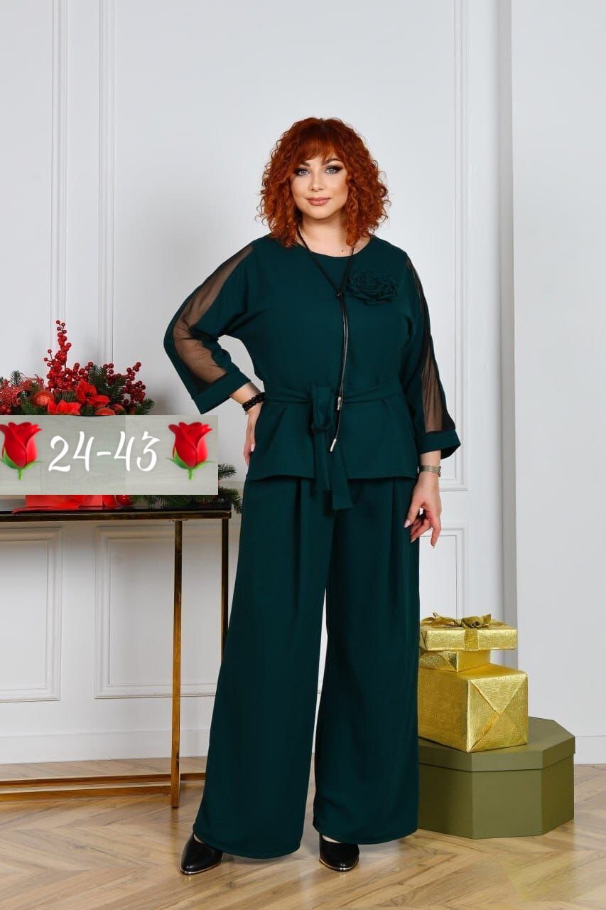 брючный костюм вечерний большого размера для полных женщин,брючный костюм,костюм брючный праздничный,женский вечерний костюм с брюками больших размеров,брючный костюм-двойка
