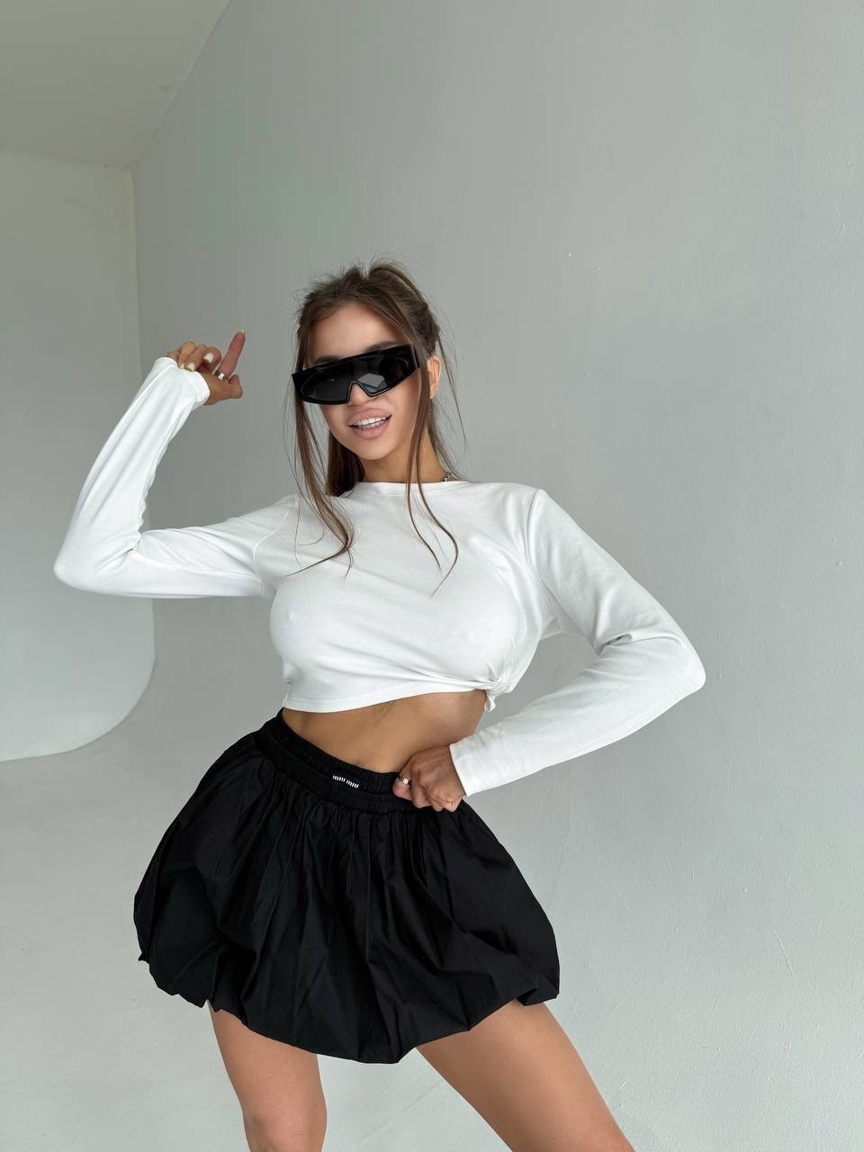 женский лонгслив,юбка мини,юбка,