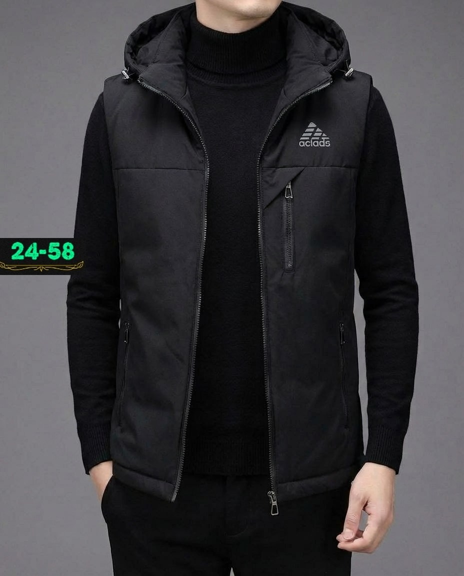 мужская жилетка,жилет мужской,жилет с капюшоном,теплый жилет,жилетка теплая мужская без воротника