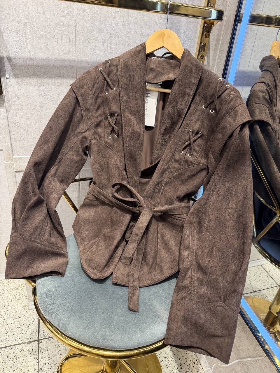 замшевая куртка,куртка замшевая жакет премиум x'zotic,куртка замшевая женская,замшевая куртка с поясом,куртка из замши