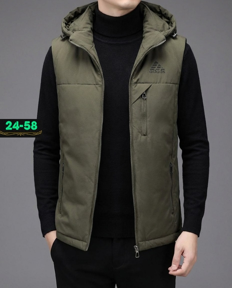 мужская жилетка,жилет мужской,жилет с капюшоном,теплый жилет,жилетка теплая мужская без воротника