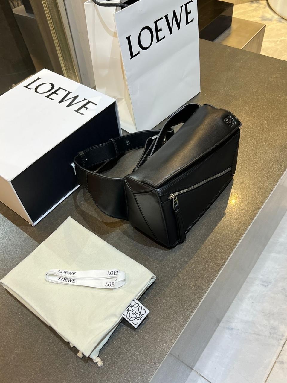 сумка loewe puzzle,сумка loewe,loewe сумка на плечо,женская сумка loewe,loewe сумка черная женская