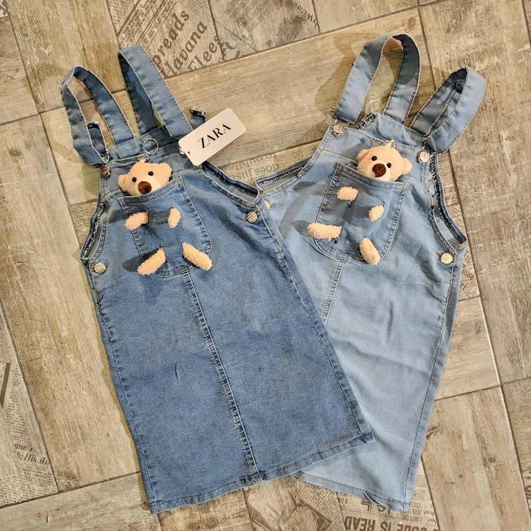 джинсовый сарафан для девочек,ребенок,стильные дети,одежда для маленьких девочек,платья для маленьких девочек