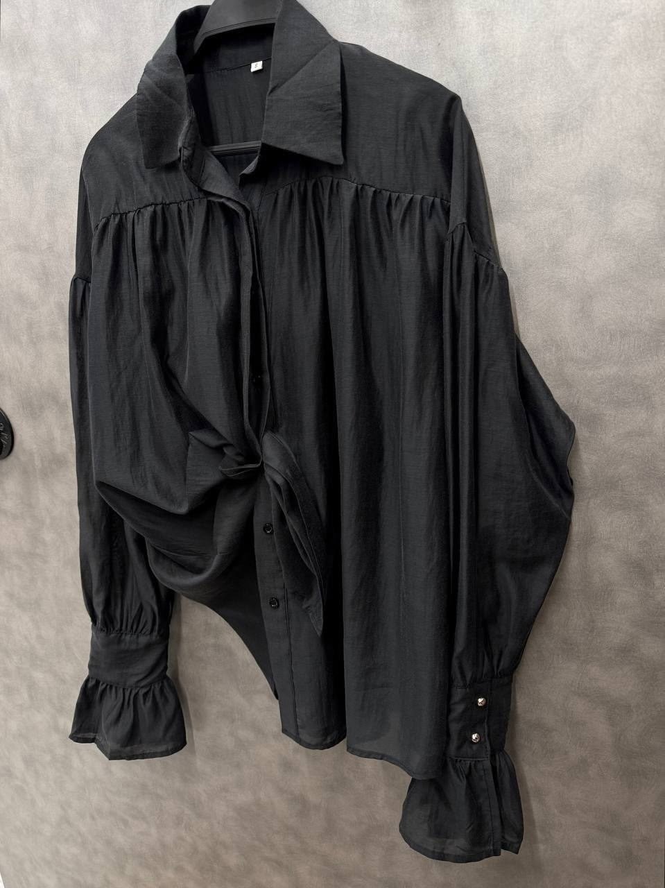 атласная легкая рубашка fulia,атласная легкая рубашка fulia цвет черный,модная рубашка,элегантная блузка,атласная однотонная женская рубашка