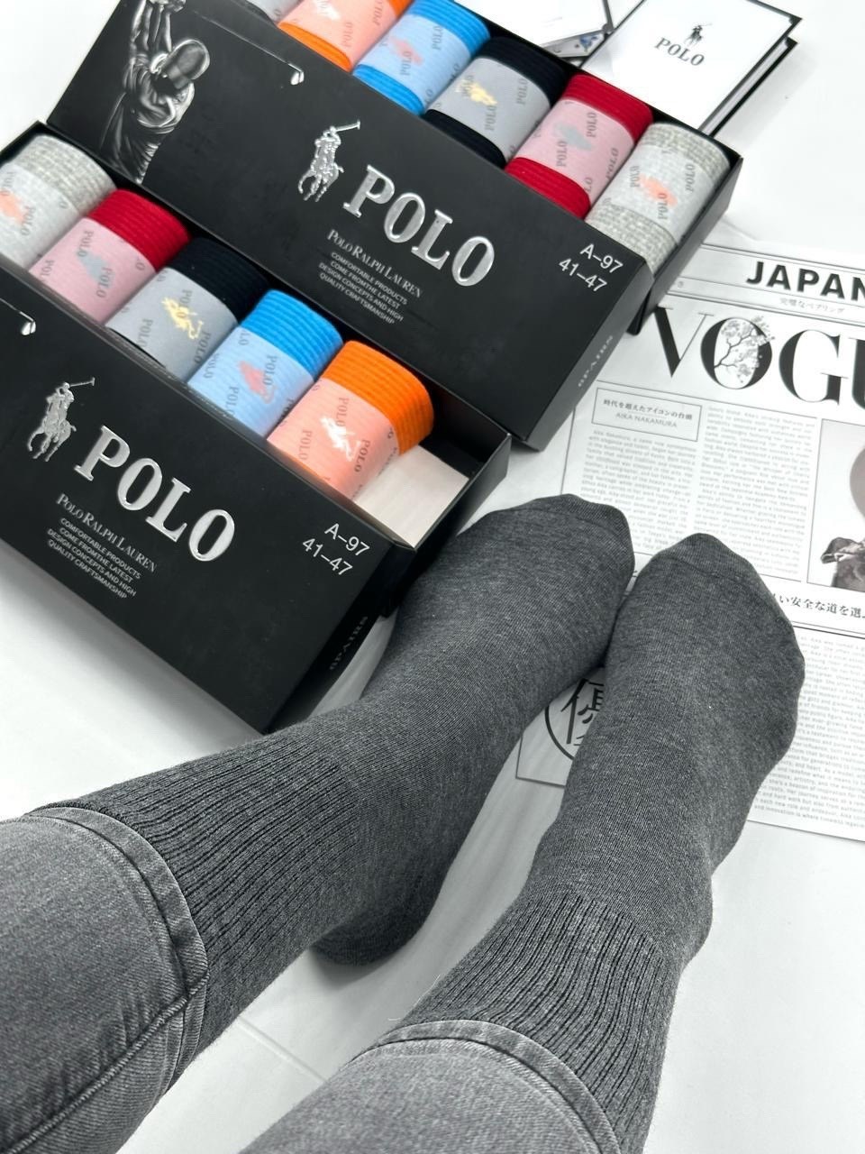 polo ralph lauren носки набор 6 пар,подарочный набор мужских носков,мужские носки,комплект белых носков 6 пар ароматизированные polo ralph lauren,носки мужские набор 6 пар