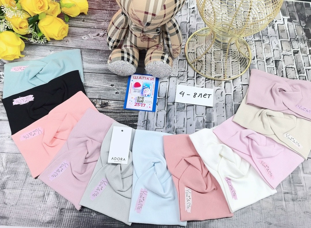 шапки комплект,комплект трусов,шапка трикотажная,комплект трикотажный,набор трусиков для девочек