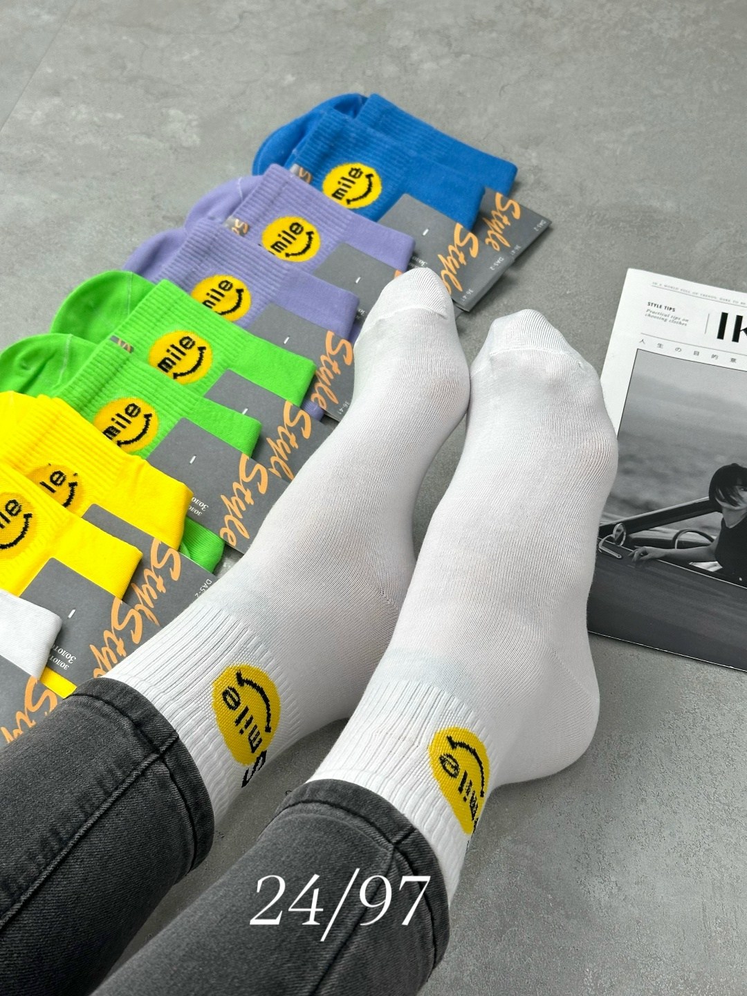 женские носки,носки,носочки со смайликами,модные носки,носки хлопковые