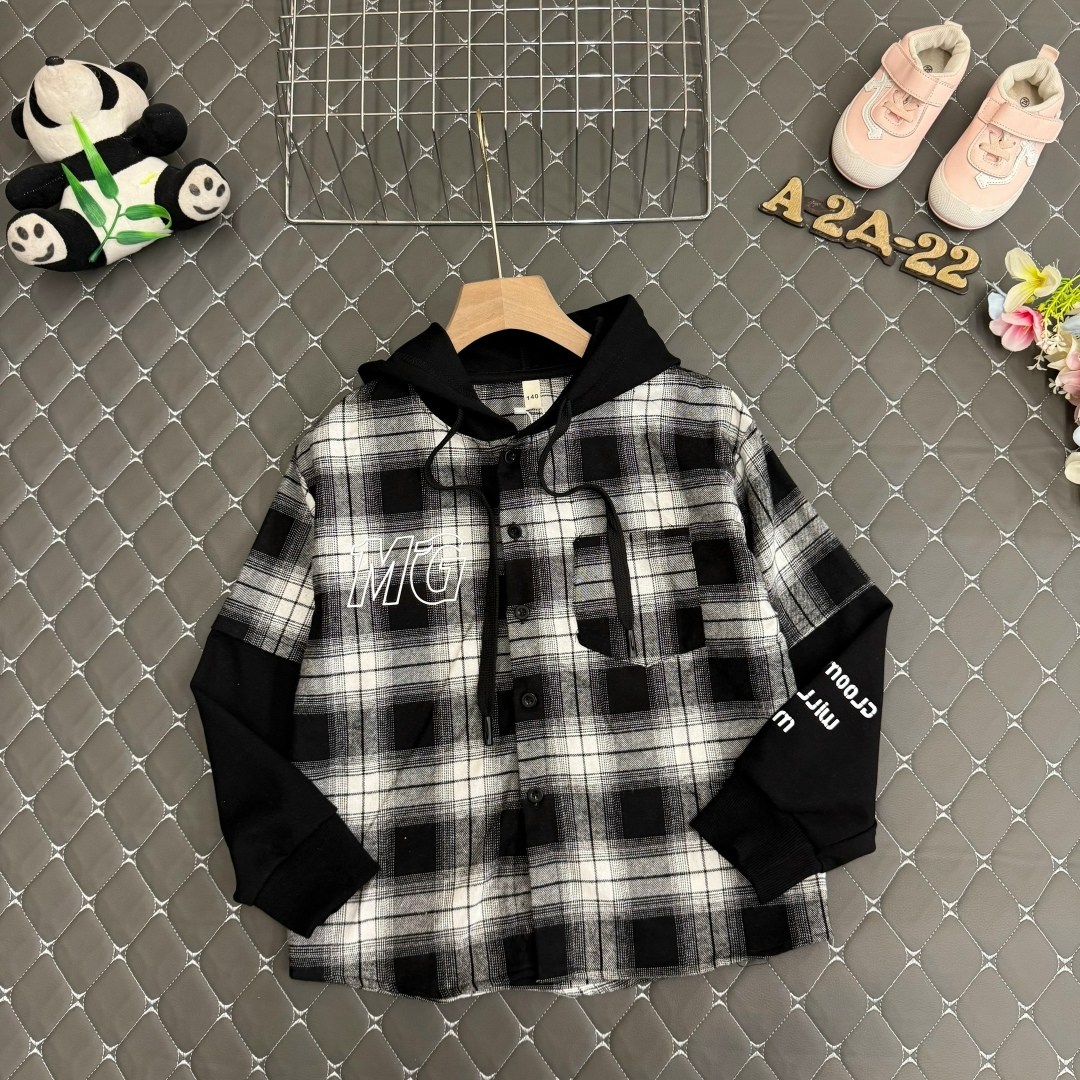 рубашка в клетку с капюшоном,детская рубашка,рубашка с капюшоном,рубашка для мальчика,рубашка в клетку