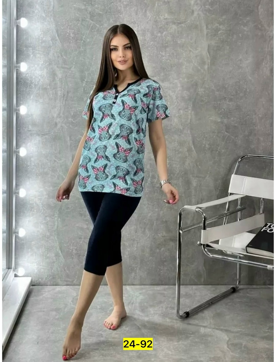 пижама женская,женская пижама с бриджами,пижама с бриджами,пижама для женщин,пижама женская с бриджами хлопок