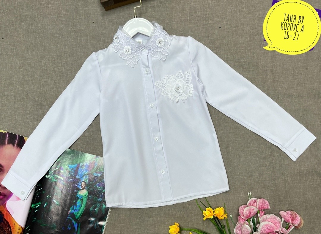 блузка школьная,блузка для девочки,белая блузка для девочки,блузка для девушки,школьная блузка для девочки