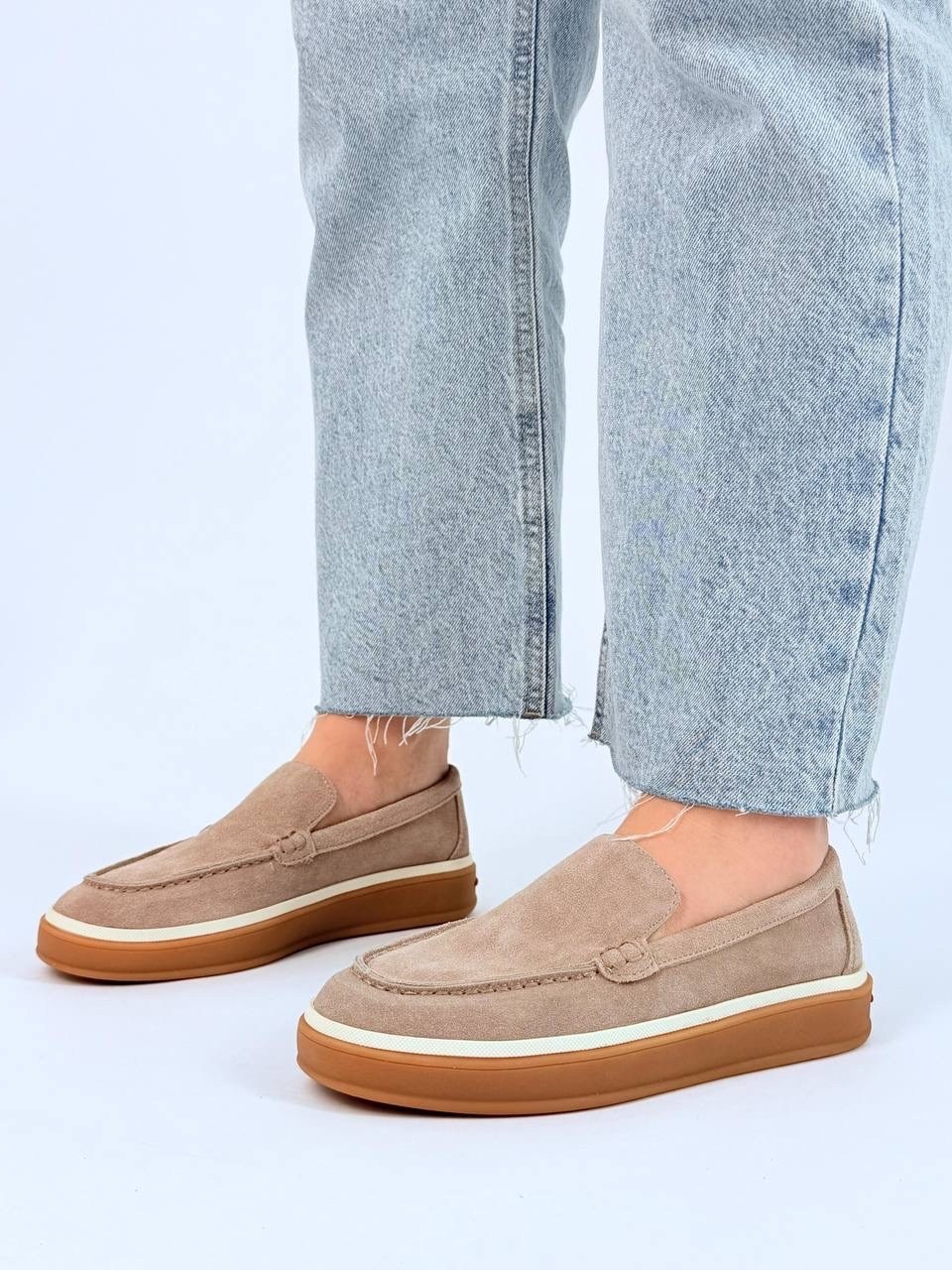 женские лоферы из натуральной замши,,лоферы женские замшевые,лоферы женские loro piana,лоферы из натуральной замши