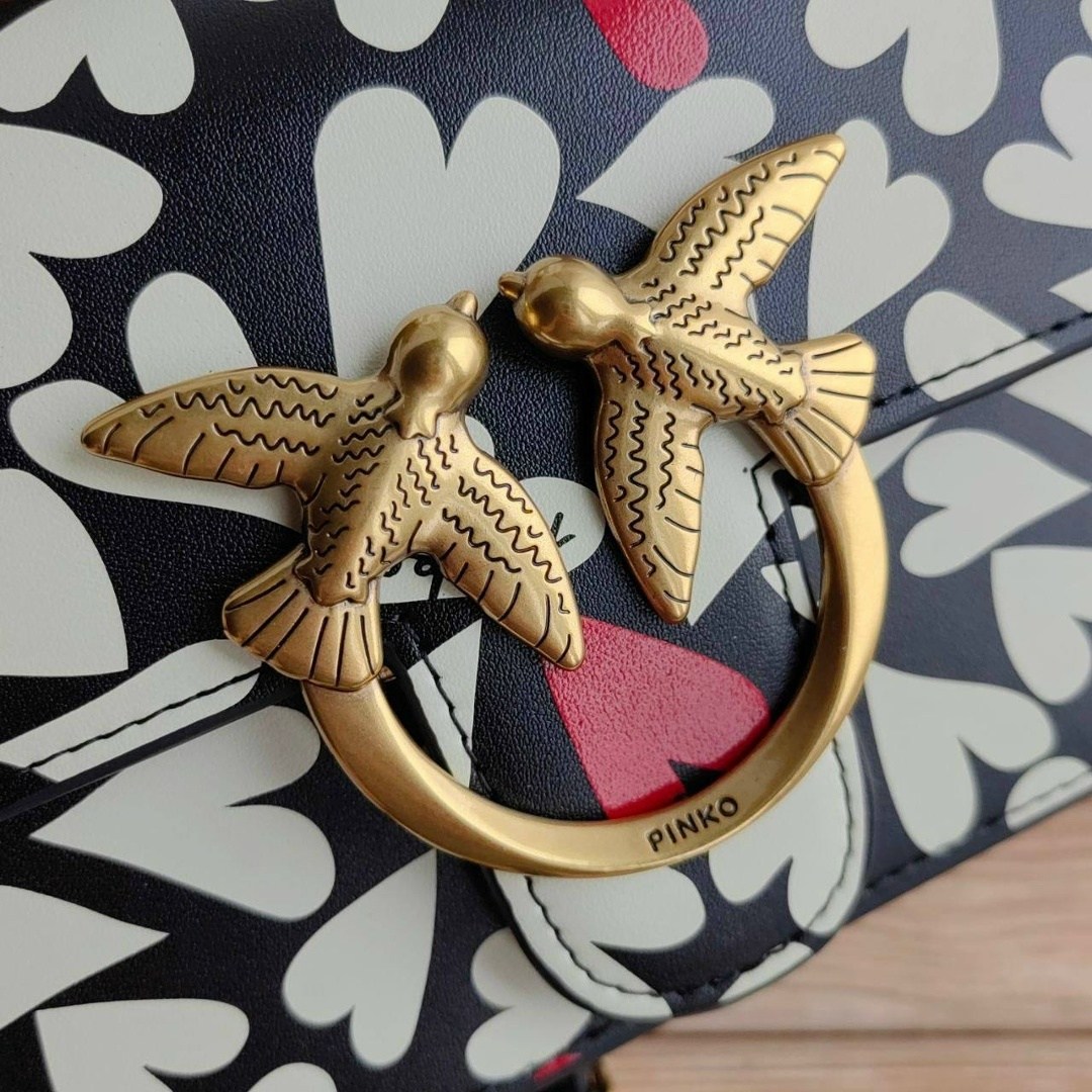 сумка женская pinko,сумка pinko оригинал,сумки pinko,pinko сумка на плечо,pinko мини-сумка love one с монограммой черный